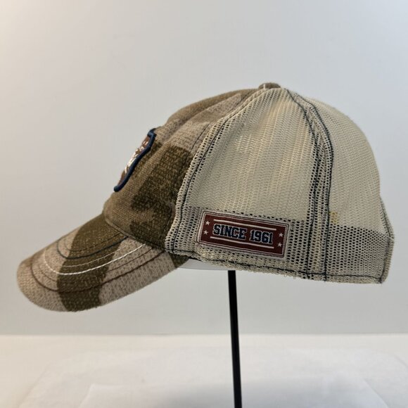 Cabelas  Mesh Back Camo Trucker Cap Adjustable Strap Hat Q3 Technology One Size - Picture 2 of 10